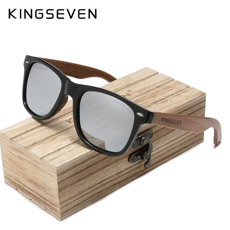 GAFAS KINGSEVEN 2023 UNISEX VASTAGO DE MADERA NATURAL