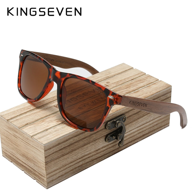 GAFAS KINGSEVEN 2023 UNISEX VASTAGO DE MADERA NATURAL